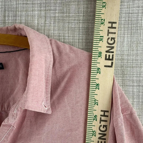 J. Crew Shirt Long Sleeve Button Down Mens Pink Red XL3654 - Picture 3 of 6